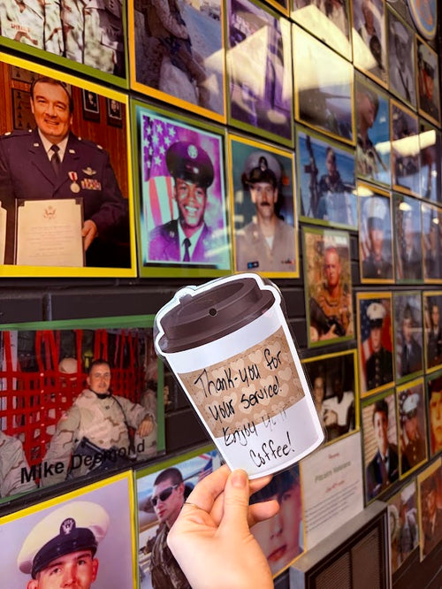 Load image 1 in gallery view. Brewing Gratitude: Donate a Cup of Coffee for a Veteran or First Responder