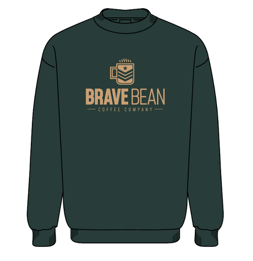 Load image 1 in gallery view. Brave Bean Sweatshirt - Forest Green