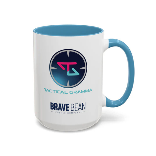 Load image 1 in gallery view. Tactical Gramma and Brave Bean Coffee Collaboration Mug | White
